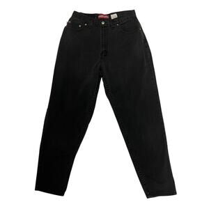 Vintage No Excuses Women's Black Jeans Size 14